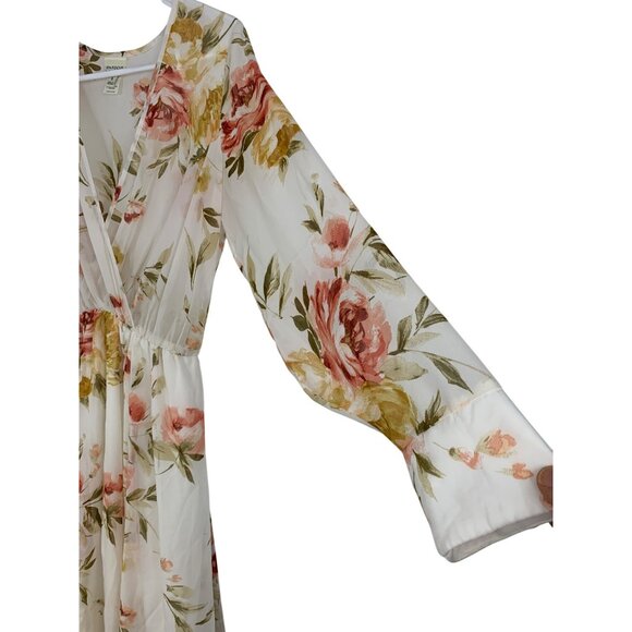 En Focus Studio Floral Chiffon Summer Floral Dress Size 4 Long Sleeve RAA10437 - Picture 6 of 9